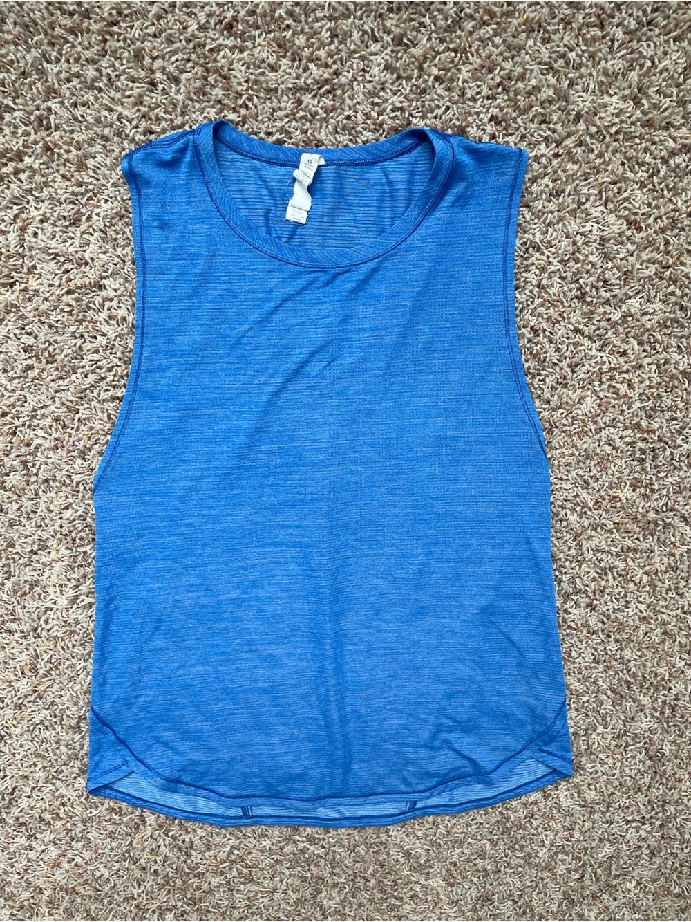 Lululemon Lightweight Athletic Workout Tank Top Royal Blue Women Size 8 Like New